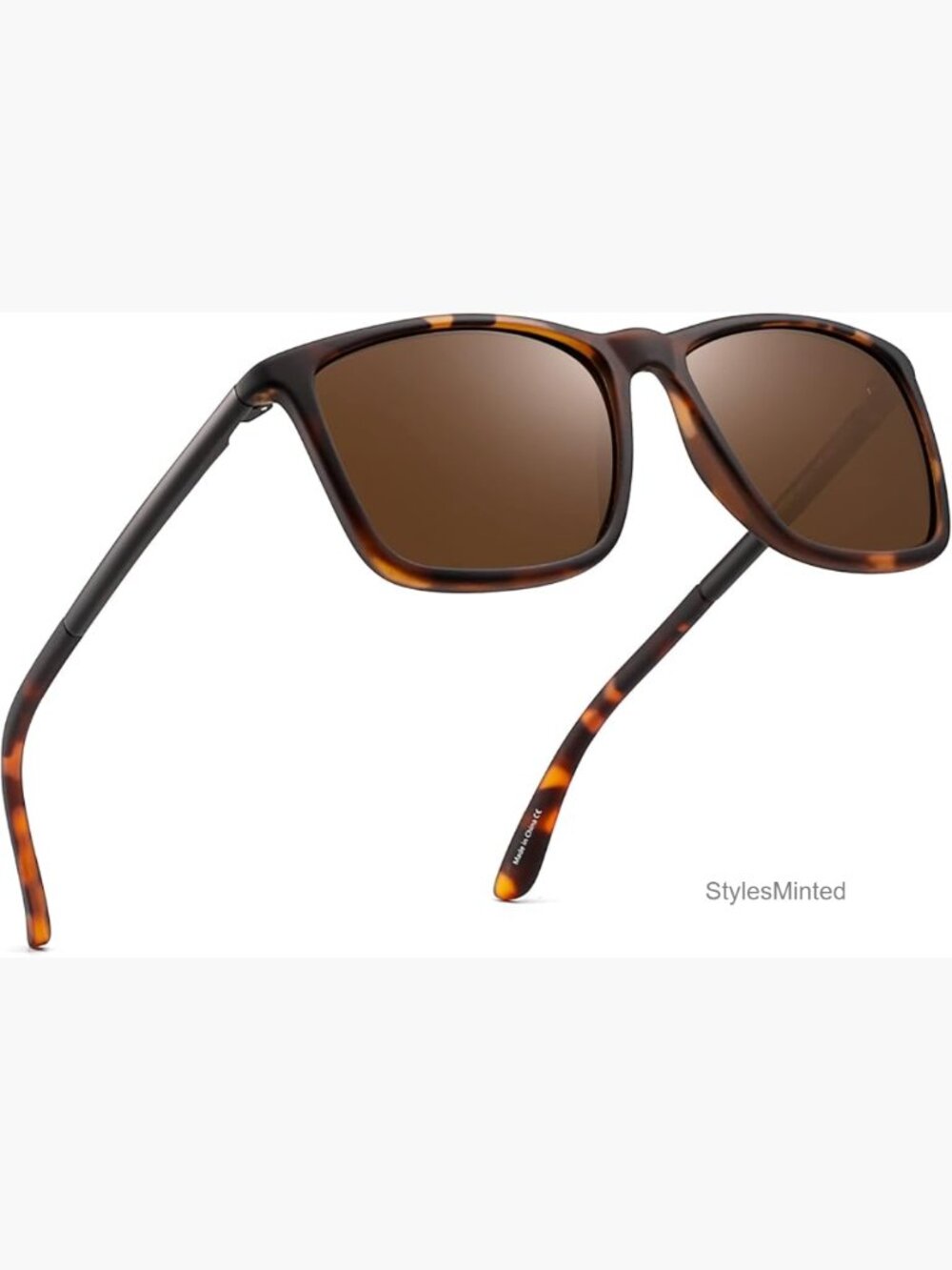 Retro Square Polarized Driving Sunglasses UV Protection Classic Men